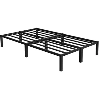 ML-Design Metallbett 120x200 cm Stahlrahmen mit Lattenrost Schwarz, Bettgestell