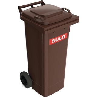 SULO Müllgroßbehälter 80 l HDPE braun fahrbar, nach EN 840, Abfalleimer, Braun