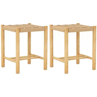 Costway Barhocker 2er Set 36 x 36 x 45 cm Beige