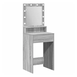 vidaXL Schminktisch mit LED-Leuchten Grau Sonoma 50 x 41 x 135 cm