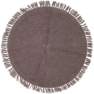 Bloomingville Teppich Lenea, Wolle, Ø 110 cm, lila
