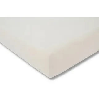 Estella Spannbettlaken Samt-Velours 90 x 190 - 100 x 200 cm Elfenbein