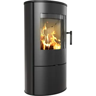 Kratki ROLLO Ø 150 7 kW Schwarz / Innenverkleidung Weiß