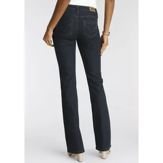 Arizona Bootcut-Jeans »Shaping«, bootcut, Kontrastnähte, Used-Look-Waschung, niedrige Leibhöhe, Gr. 42 N-Gr, rinsed, , 189062-42 N-Gr