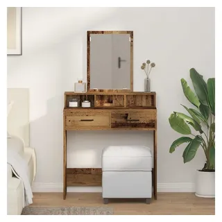 vidaXL Schminktisch mit Schubladen Vintage-Holz 79x41x140 cm