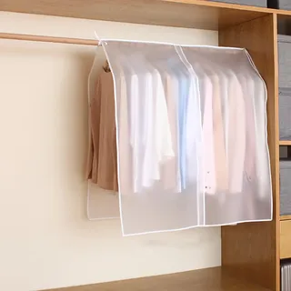 WANGRUIERHA Kleiderständer Schutzhülle zum Aufhängen für die Aufbewahrung im Schrank, Kleiderständer-Abdeckung, Durchscheinend, Staubdicht(120x90cm/47x35in)