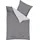 Mako-Satin steingrau 155 x 220 cm + 80 x 80 cm