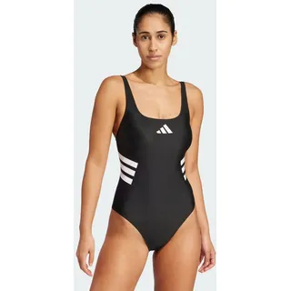 adidas 3-Streifen U-back Badeanzug Black / White 32    