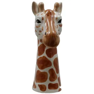 Kaufhaus le petit Dekovase Deko Vase Giraffen Kopf Büste Blumenvase Tischvase Skulptur Objekt, Bodenvase Dekofigur Dekoskulptur Dekoobjekt aus Keramik