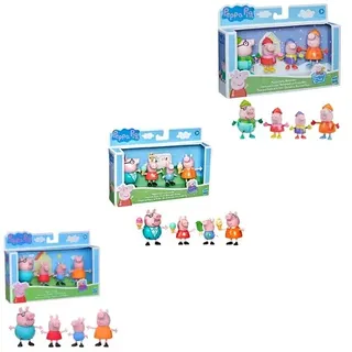 Hasbro - Peppa Pig Peppa’s Adventures Familienfiguren 4er-Pack, sortiert, 1 Stück