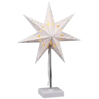 Spetebo LED Weihnachtsstern Tischlampe Weiß