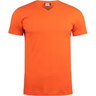 Clique Basic V-Neck T-Shirt blutorange XS