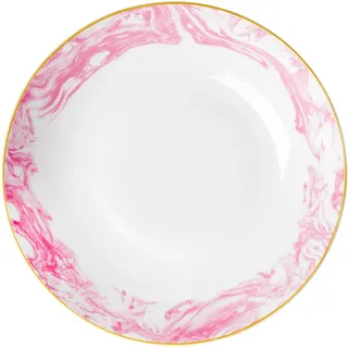 RICE Servierschüssel Marble, Ø27 x H6cm, pink