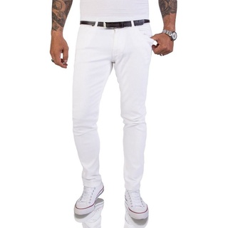 Rock Creek Slim-fit-Jeans Herren Jeans Slim Fit Weiß RC-2155 weiß 38