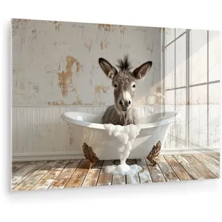 onlywow Acrylglasbild, Esel | Gr.: 120 x 80 cm