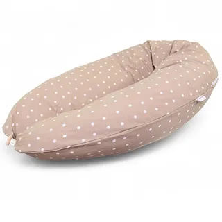 HOBEA-Germany Stillkissen Schwangerschaftskissen, Modell: Punkte Beige