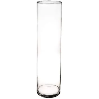 INNA-Glas Große Glasvase Zylinder Sanya AIR, klar, 60cm, Ø15cm - Hohe Vase/Glas Bodenvase