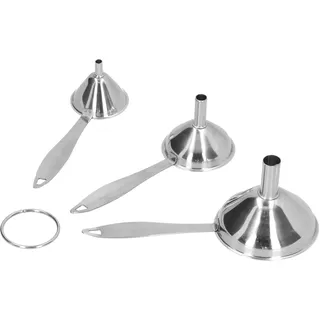 3-teiliges Edelstahl-trichterset, Mini-trichter Für Öl, Essig, Wein, Gewürze, Soßen, Auslaufsicher, Küchenutensil Für Den Haushalt.