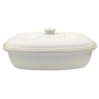 Keramik Brottopf XL 40,5 x 25 x 18 cm (weiß)