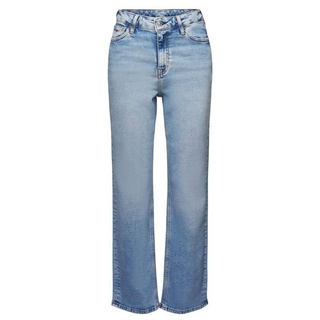 Esprit Weite Jeans Retro-Jeans mit gerader Passform und hohem Bund blau 26/28
