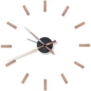 FISURA DIY Copper Wanduhr-Set für Büro, Küche, Schlafzimmer, Wohnzimmer, Dekoration für Zuhause