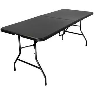 chefgastro Buffettisch Gartentisch 180 x 75 x 74 cm Schwarz