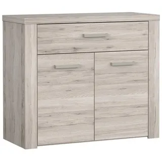 Newroom Sideboard Sandeiche 96 cm, Sideboard Sandeiche Modern Sideboard Highboard Wohnzimmer beige