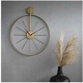 Art for the home Luxus Wanduhr Rund 55,0 cm 55cm gold