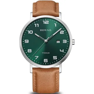 BERING Titanium 18640-568 Leder 40 mm