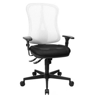Topstar Head Point SY Bürostuhl, Stoff / Netz weiß, mit Armlehnen, HE20P BC03
