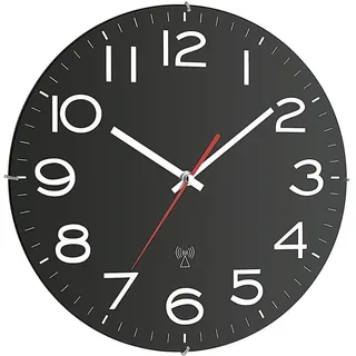 TFA Funk-Wanduhr 60.3509 schwarz
