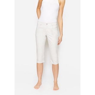 ANGELS Slim-fit-Jeans 5-Pocket-Hose Capri TU mit Label-Applikationen grau 46