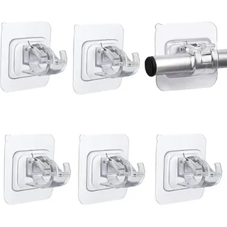 Bluedeer - 6 Stück Selbstklebende Gardinenstangen, Wand Halterungen Handtuch Befestigung Stangen Halter Vorhänge Haken Sonstiges Gardinenzubehör