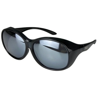ActiveSol SUNGLASSES Sonnenbrille Überziehsonnenbrille Damen MEGA (inklusive Schiebebox und Brillenputztuch) Vintage Stil schwarz