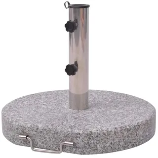 vidaXL Schirmständer Granit 45 cm Grau