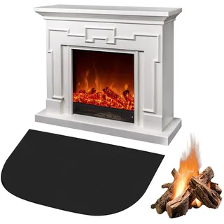Feuerfeste Unterlage Feuerfeste Kaminmatte Funkenschutzplatte für Kaminofen Feuerfeste Bodenschutzmatte für Kamine Bodenblech Zum Schutz des Bodens Vor Funken (50 x 80 cm)