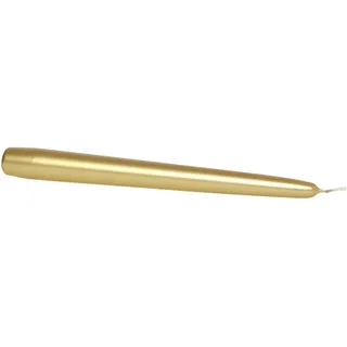Wiedemann Kerzen Spitzkerzen Edelglanz Gold 240/24 mm, 12 Stück Steinhart Kerzen in RAL-Kerzen Güte Qualität