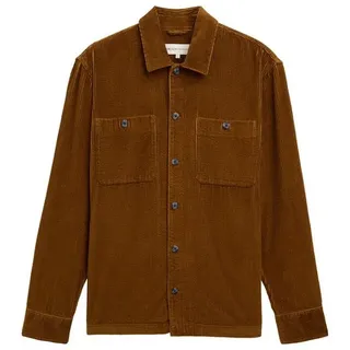 TOM TAILOR Denim Langarmhemd braun S