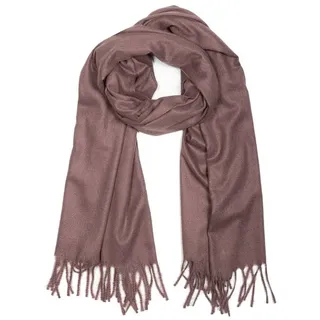 Cassandra Accessoires Schal warmer, weicher Winterschal mit Fransen, besonders flauschig lila
