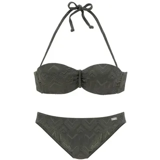 Buffalo Bügel-Bandeau-Bikini Damen oliv Gr.42 Cup D