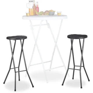 Relaxdays Barhocker klappbar 80 cm Schwarz