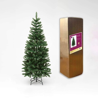 SHATCHI Schmaler Weihnachtsbaum mit Bleistiftspitzen, 1,2 m - 2,4 m, Metall, 1,2 m