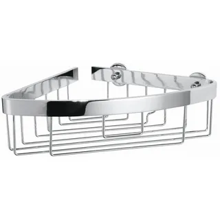Tesa Eck-Duschablage Aluxx zum Kleben dreieckig 1 Ablage verchromt 21 cm