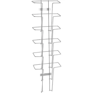 Wandprospekthalter JACKSON aus Draht, Metall, silber A4  | Hochformat  | 6, Stahl
