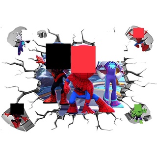 3D-Effekt Aufkleber im Wanddurchbruch Loch Ultimate Wandtattoo Kinderzimmer Wandsticker Wandaufkleber Spider Wandaufkleber man(40 * 60 cm)