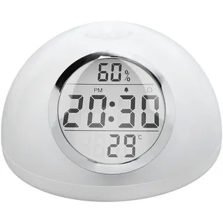 Wake Up Light, Geste Smart Sunrise LCD Wecker Licht, 7 Farben Atmosphärenlampe, Sunrise Simulation Augenschutz, für Kinder mit Schwerem Schläfer