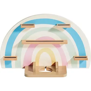 Livarno Home Kinder-Regal Wandregal für Audiobox Hörspielbox Figuren Regenbogen