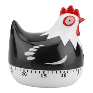 Cartoon Chicken Kitchen Timer, Mechanischer Timer, Schöner Eieruhr Huhn, Manueller Eieruhr Lustig zum Kochen Backen (Leer)