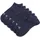 Sneakersocken 3 Paar Blau 39-42