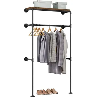 Woltu Garderobenständer WOLTU 103 x 187 x 36,5 cm Schwarz